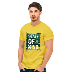 State of Mind Printed T-Shirt - Yellow