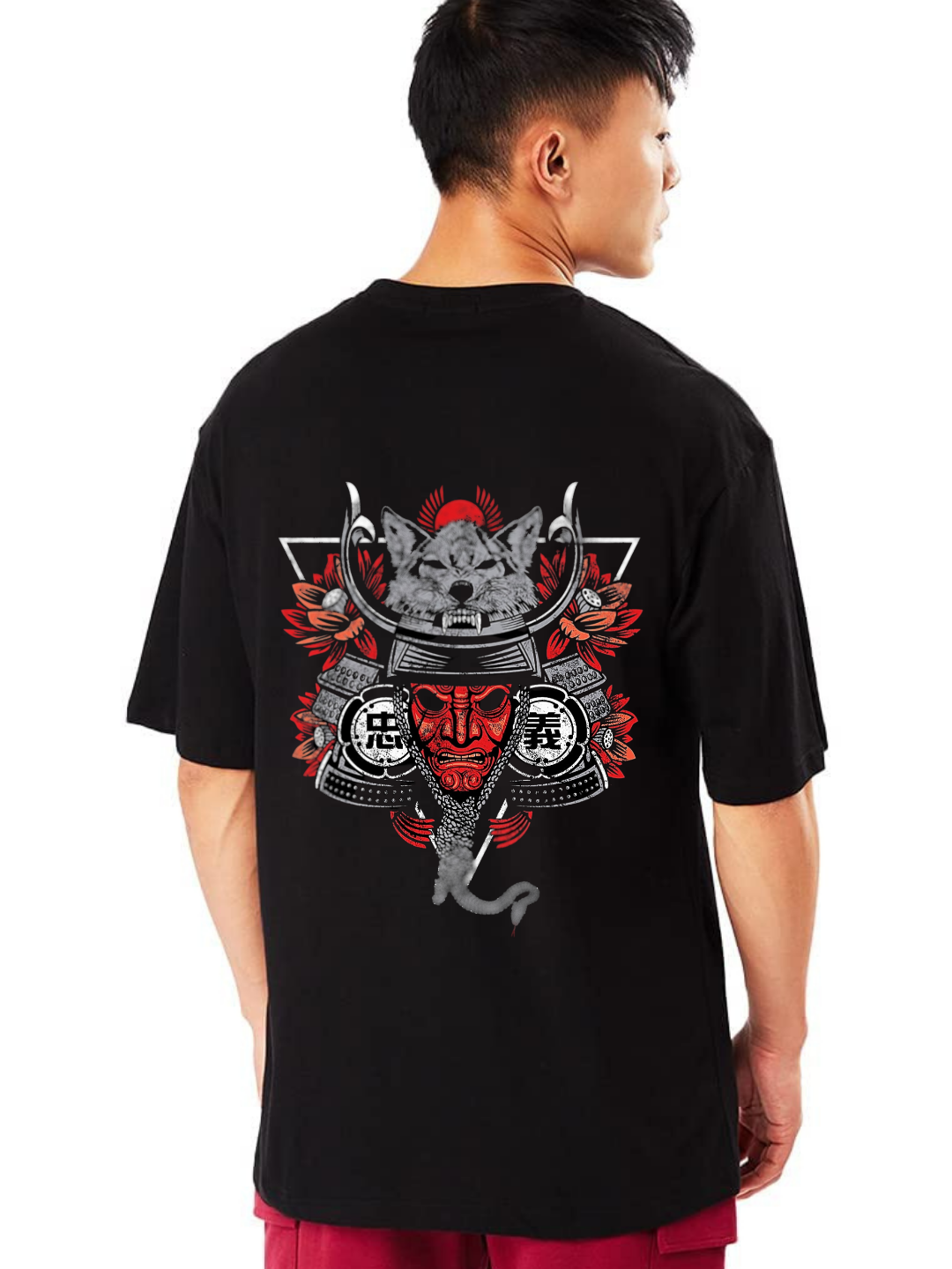 Samurai Oversized T-Shirt - Black