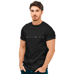 Astro World Printed T-Shirt - Black