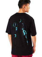 Mahadev Oversized T-Shirt - Black
