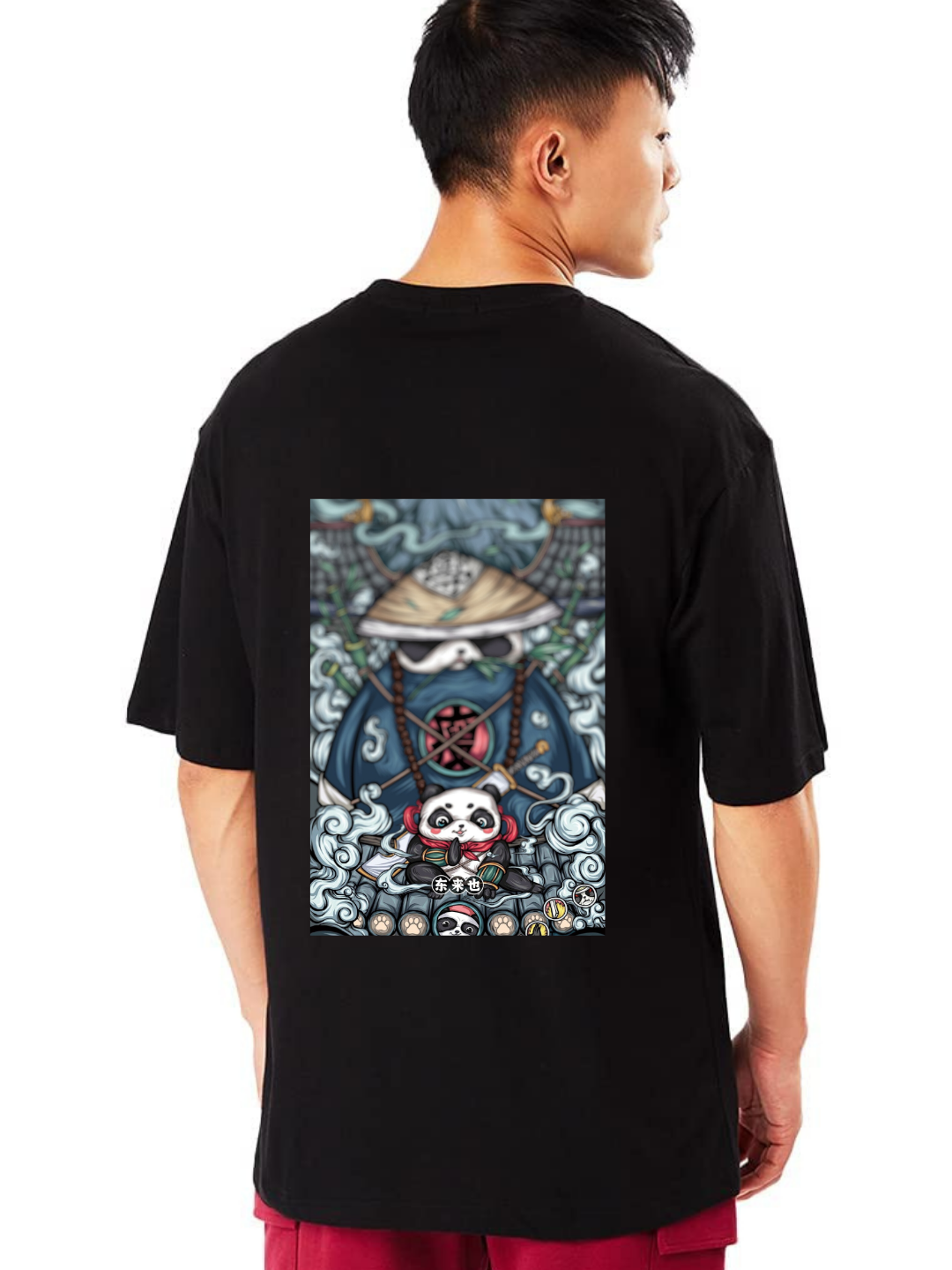 Ninja Oversized T-Shirt - Black