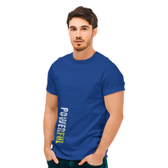 Powerfull Printed T-Shirt - Navy Blue