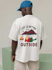 Life is Better Oversized T-Shirt - White