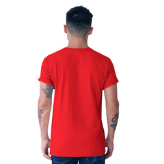 Hard Work Printed T-Shirt - Red