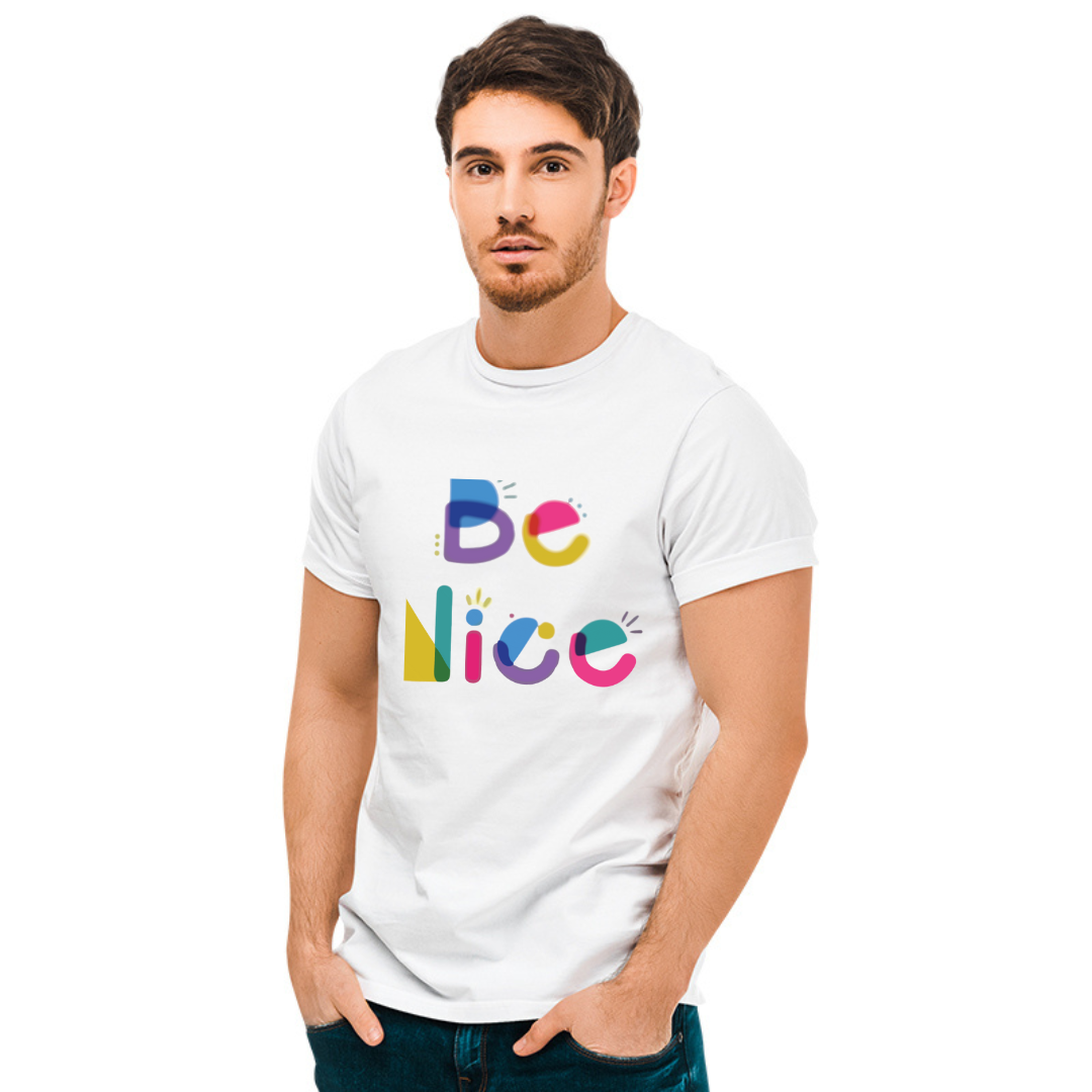 Be Nice Printed T-Shirt - White
