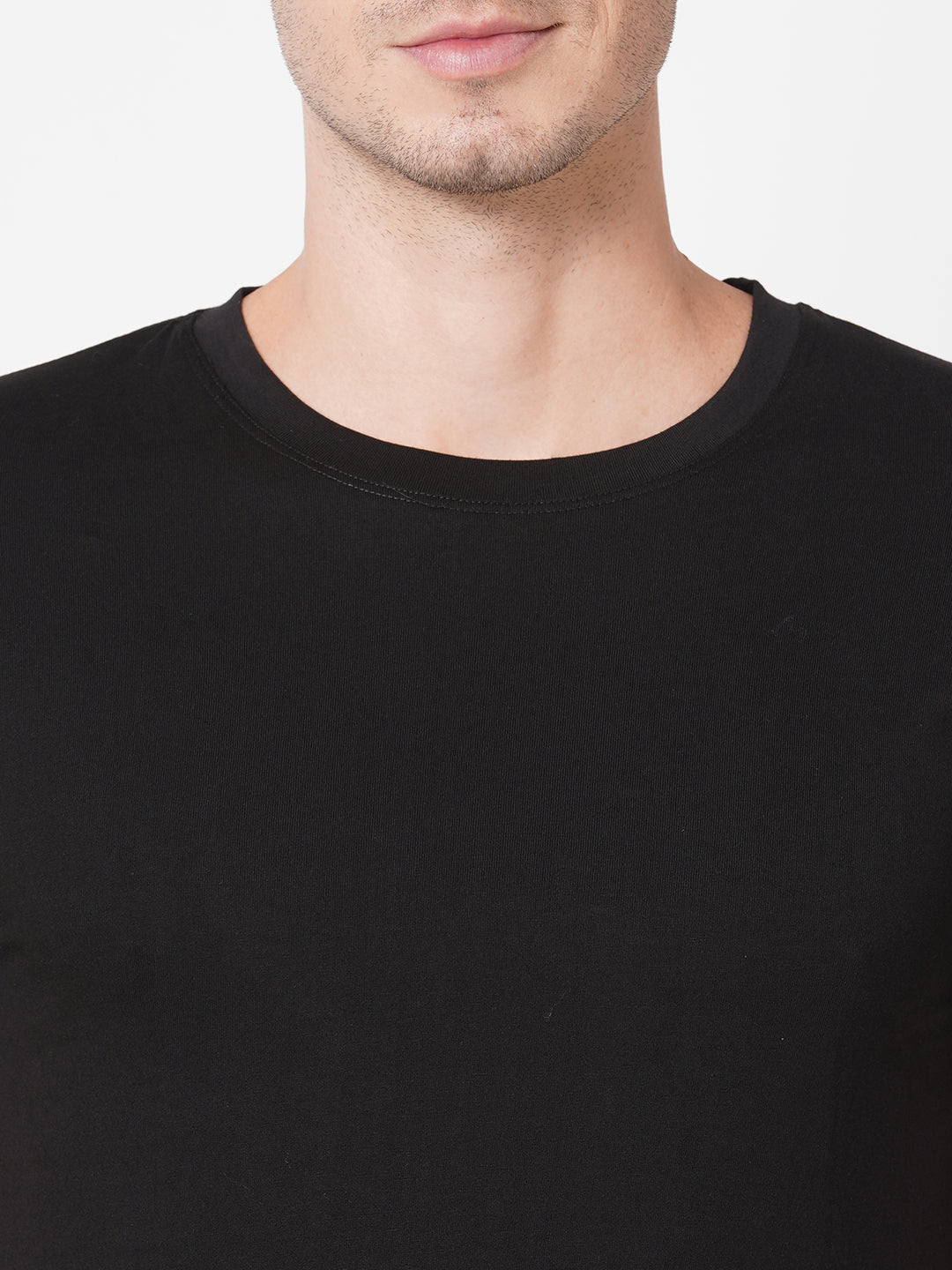 Black Plain T-Shirts