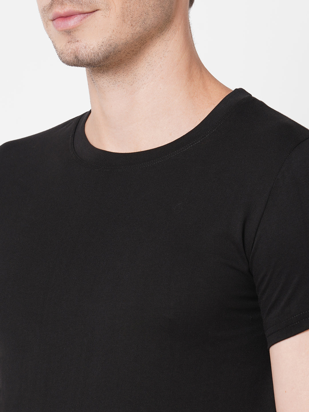 Black Plain T-Shirts
