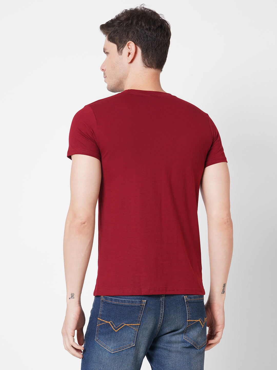 Maroon Plain T-Shirt