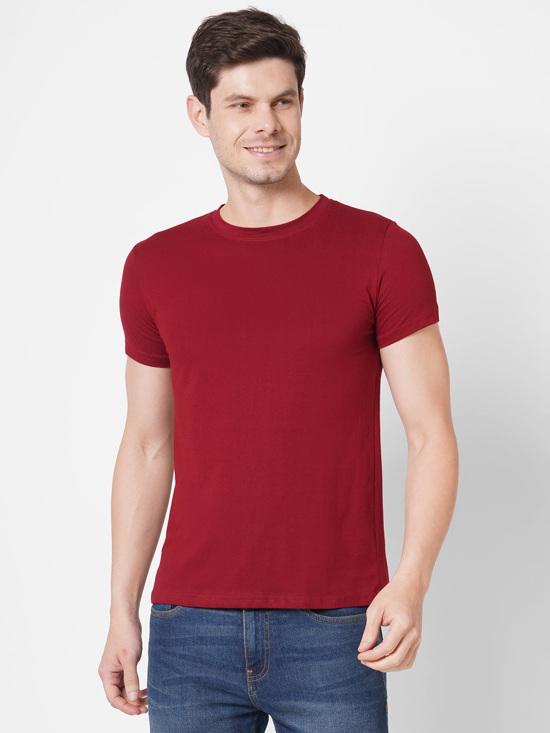 Maroon Plain T-Shirt